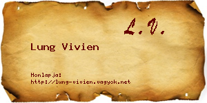 Lung Vivien névjegykártya